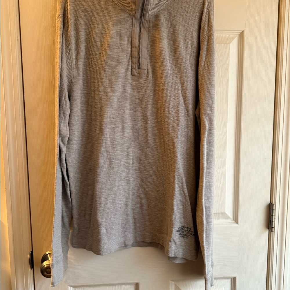 Calvin Klein Jeans Light Gray Long Sleeve Shirt
